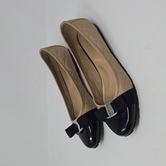 Anne Klein Gianna Cap Toe Quielted Ballet  Flats Size 8 - Picture 1 of 7